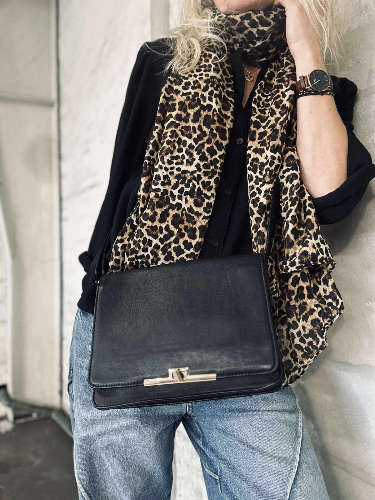 Elegante crossbody - Kalfsleer