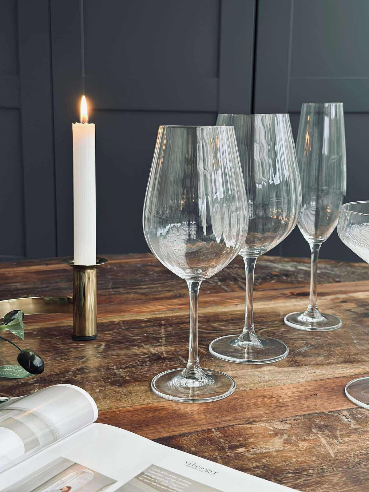 Champagneglazen CRYSTAL - Set van 4 st.