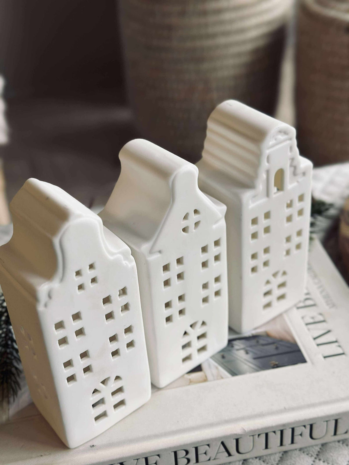 Licht huisje met led  - WHITE MIX