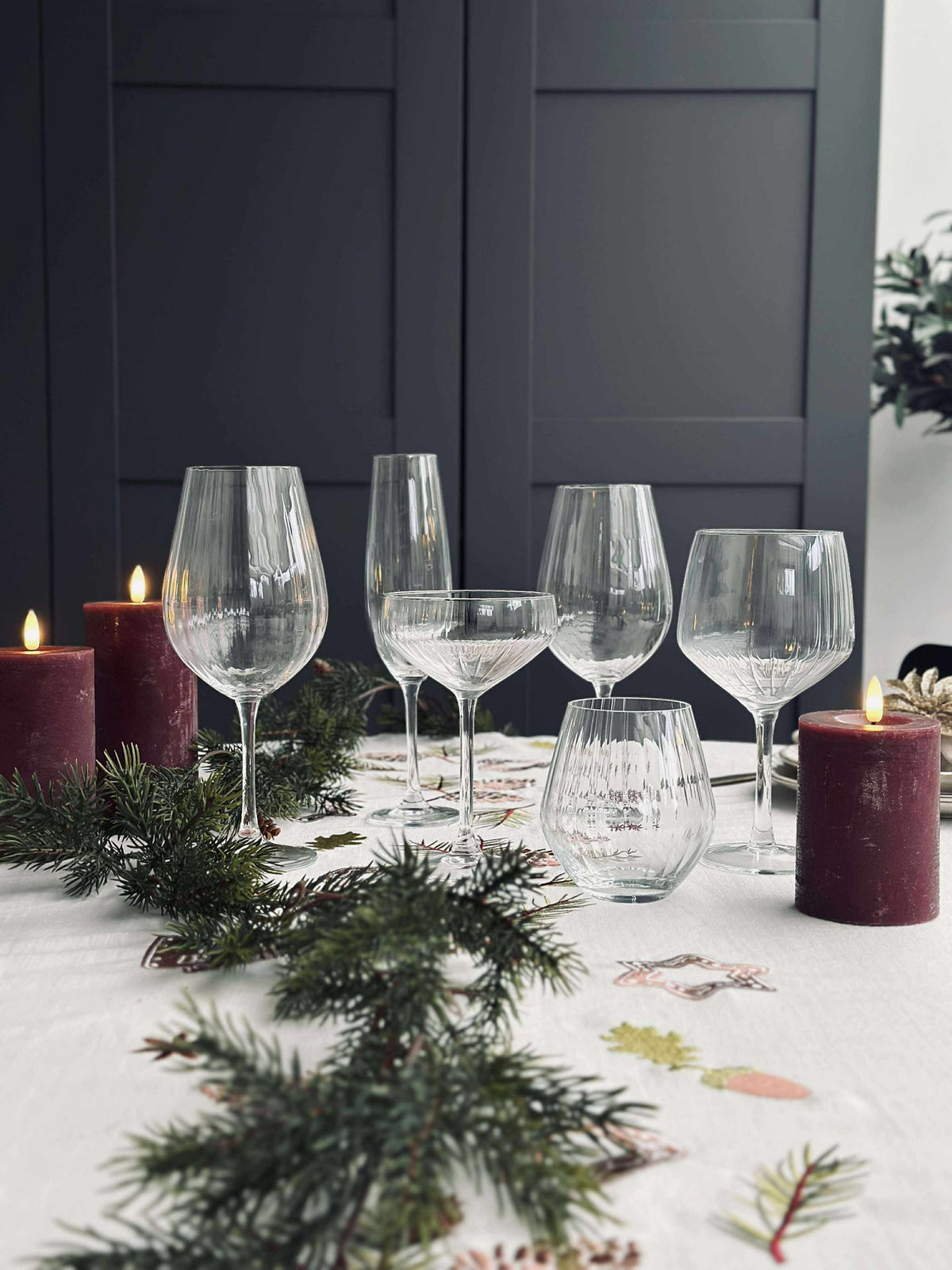 Wijnglazen rode wijn CRYSTAL - Set van 4 stuks