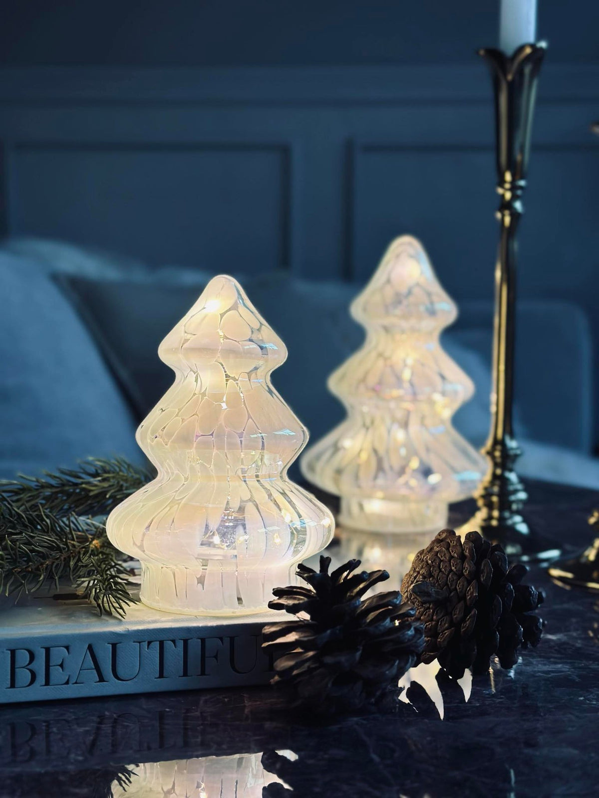 Kerstboompje met led-verlichting