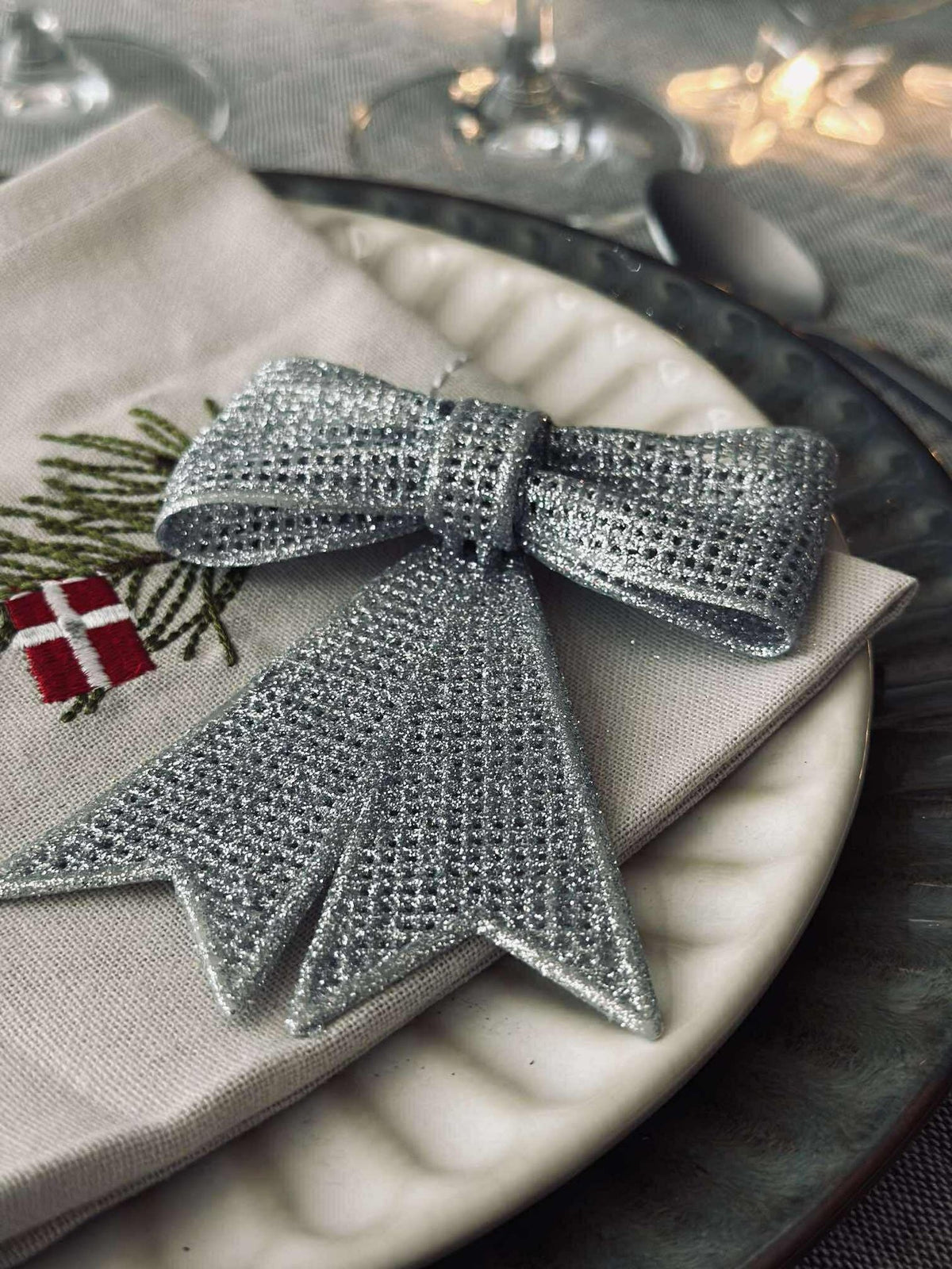 Strik glitter - Silver