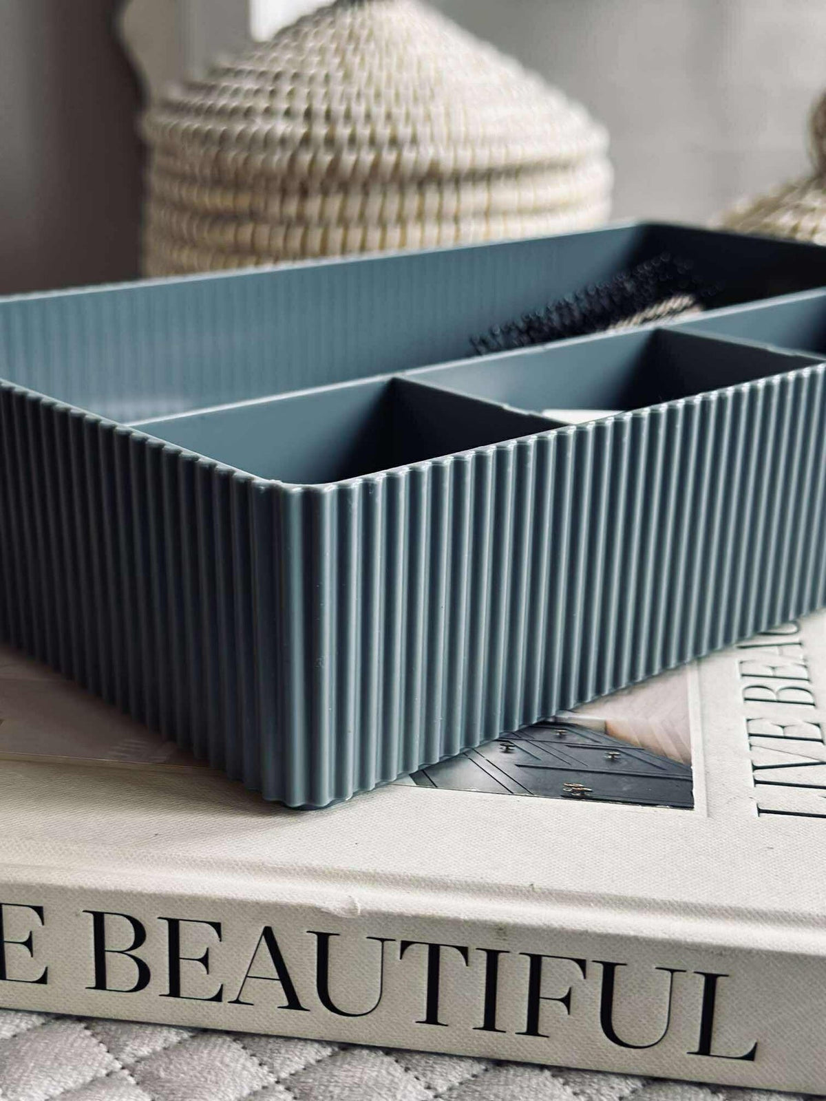 Makeup organizer met vakverdeling - Grijs