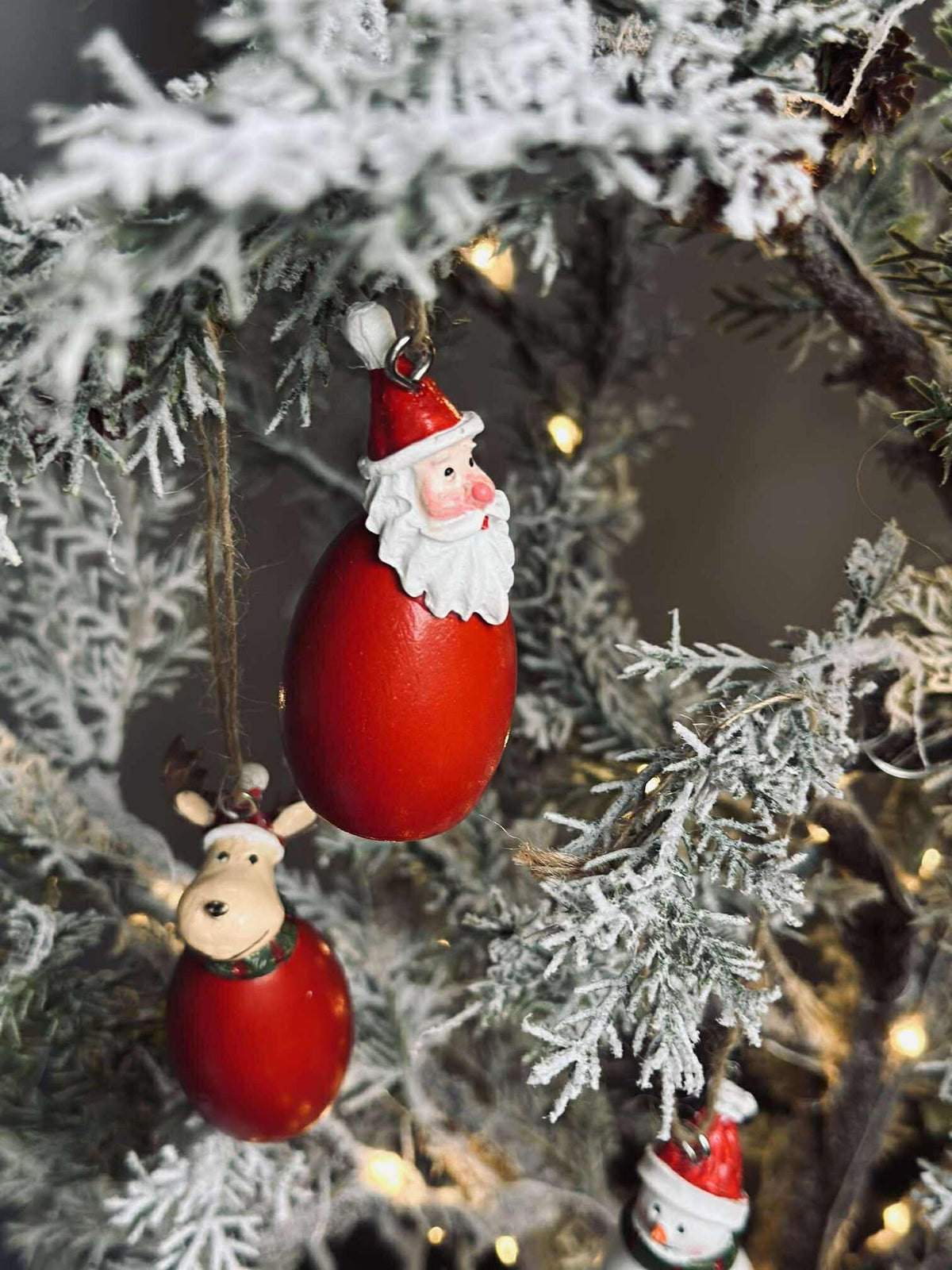 Ophanging Kerstman - wood