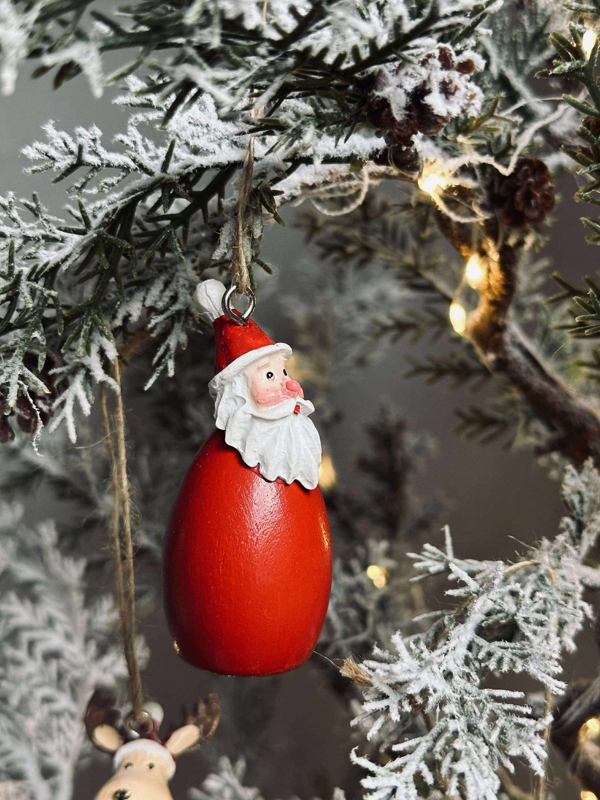 Ophanging Kerstman - wood