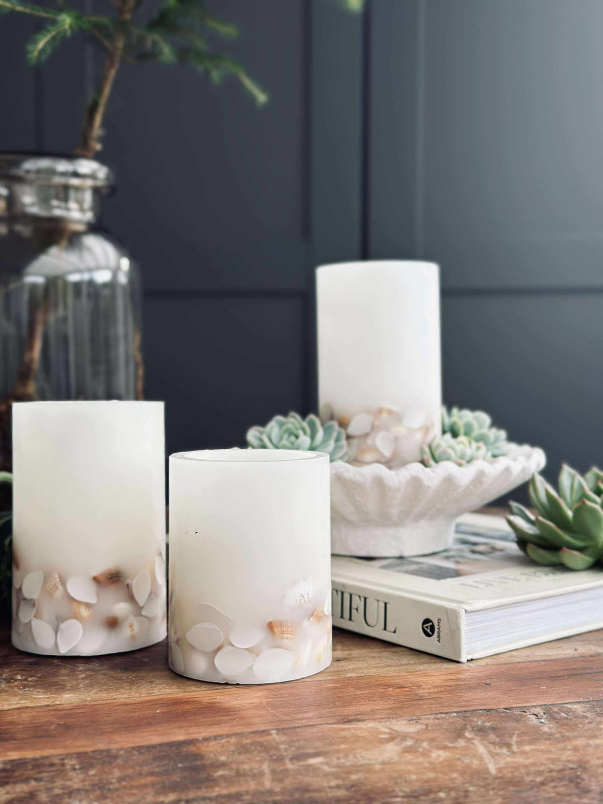 LED Nature – Set van 3 stuks en afstandsbediening