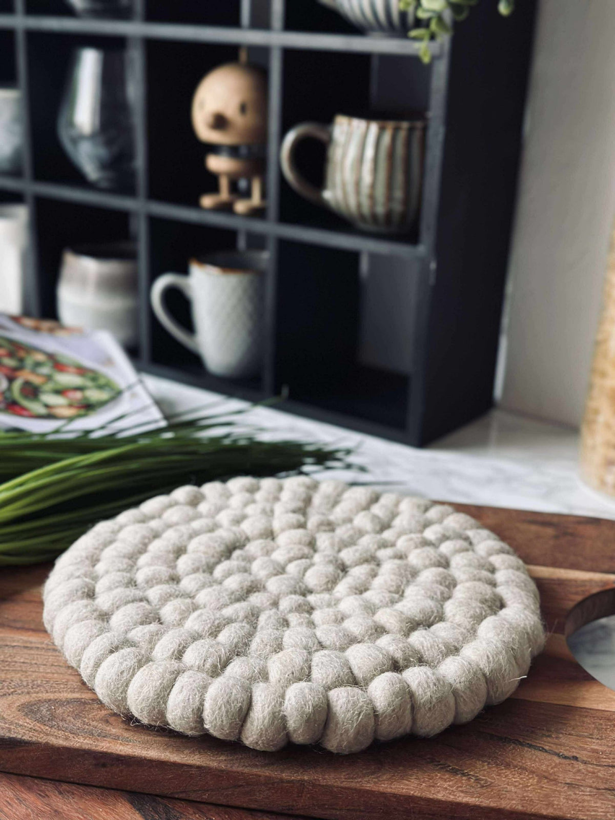 Onderzetter DOTS - Naturel wol