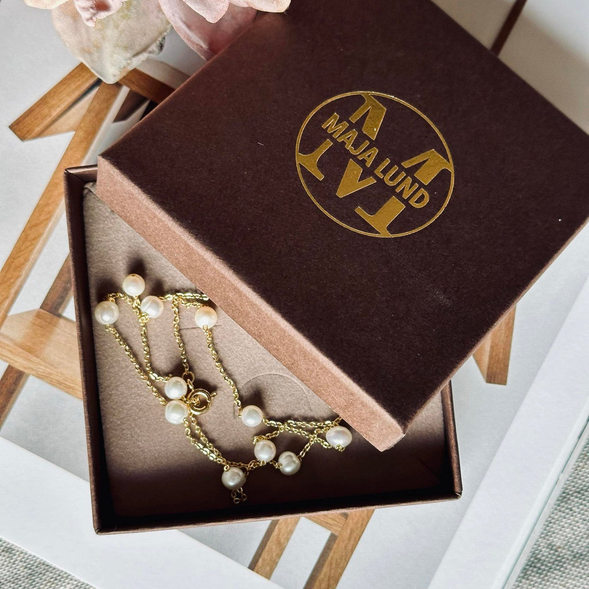 Ketting Gry - met zoetwaterparels