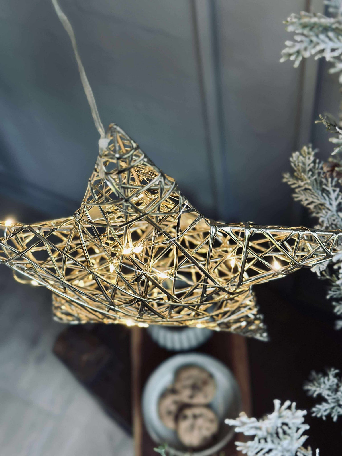 Ster met LED-licht - Gold