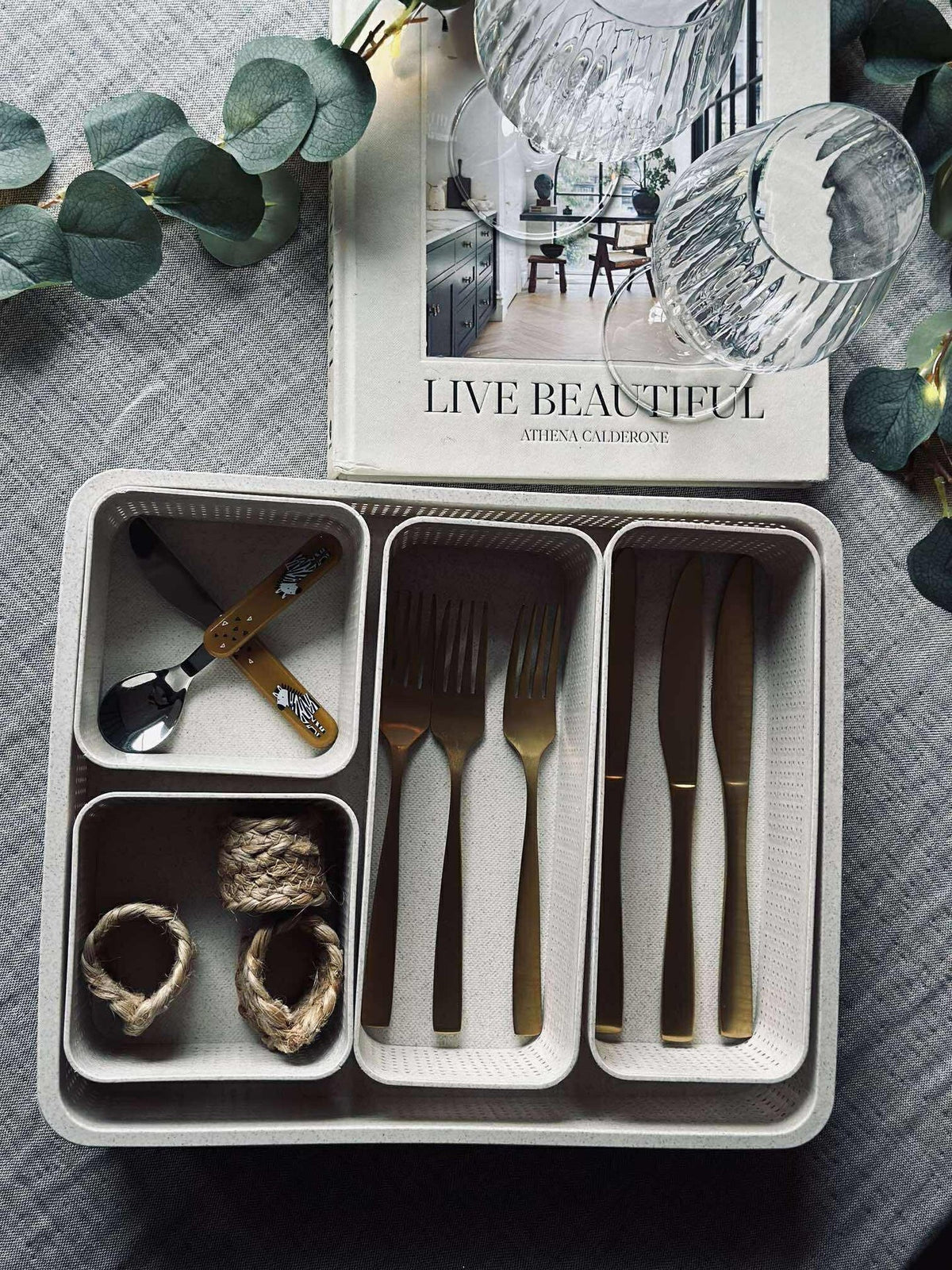 Makeup organiser Freja - Set van 5 delen