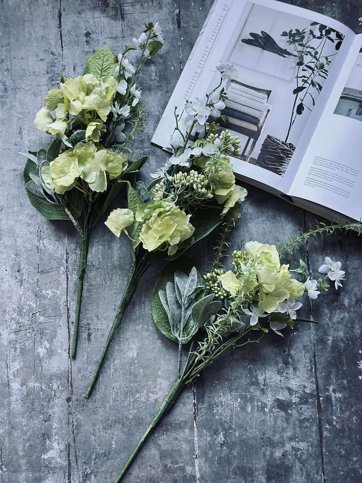 Boeket Hortensia - Lime