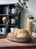 Rond bord met rand - Roestvrij staal