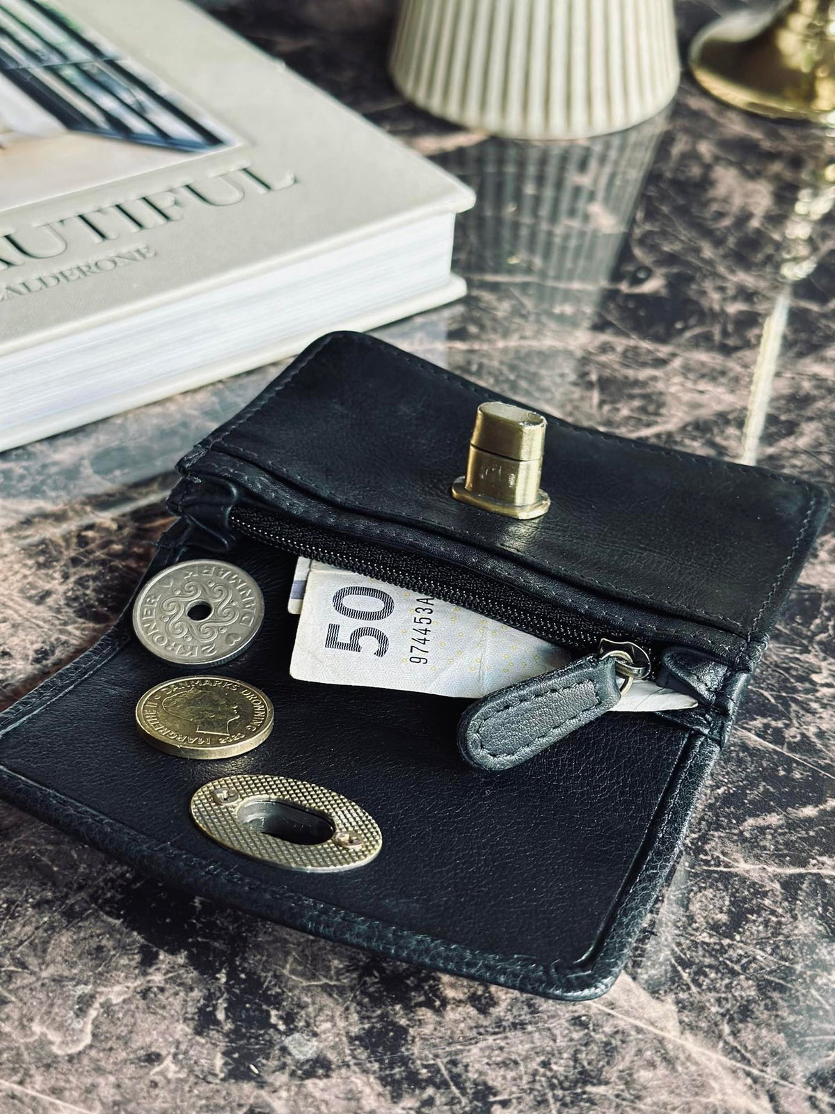 Portemonnee Moa Small Black