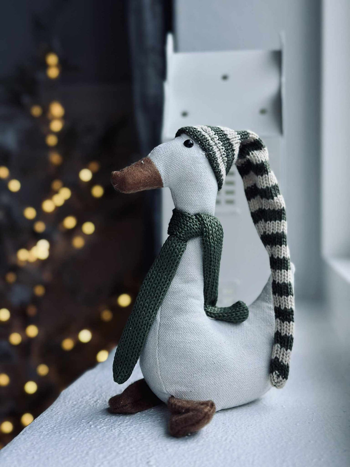 Kerst eend met groene muts - Mini