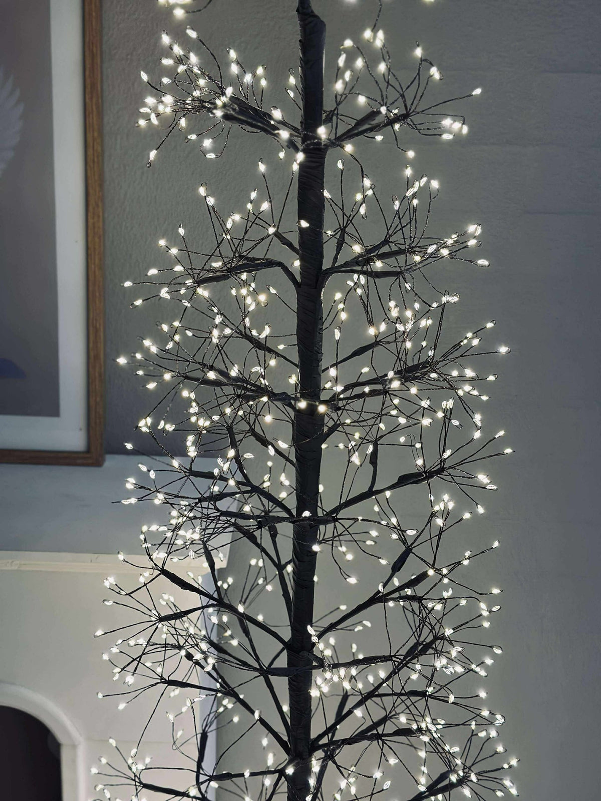 Kerstboom met 600 led lichtjes - Black