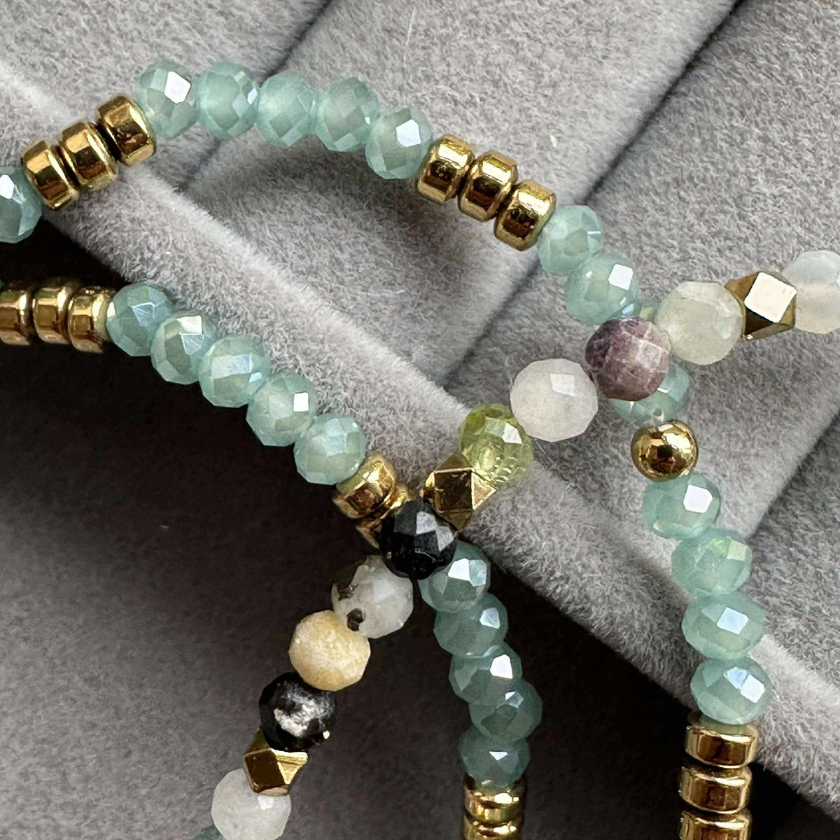 Armband Marika Aqua- Set van 3