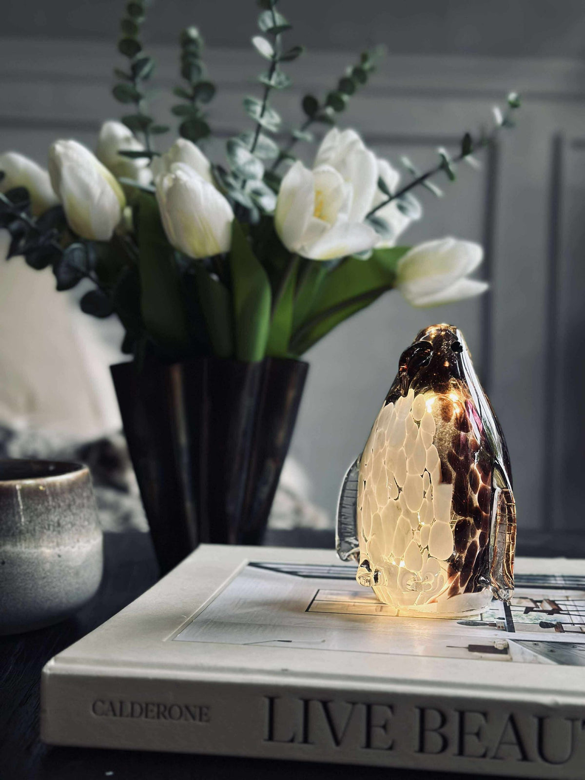 Pinguïn met led licht