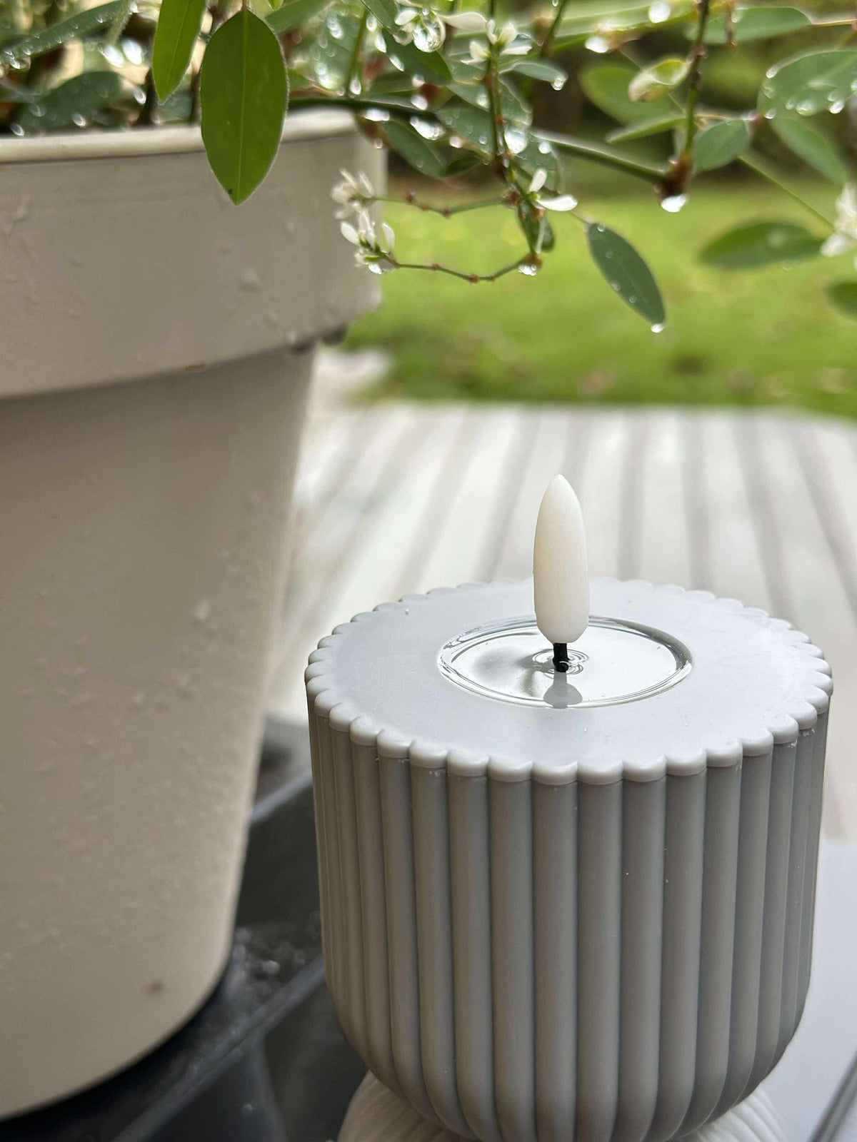 LED Stompkaars Grijs zandloper - Buiten