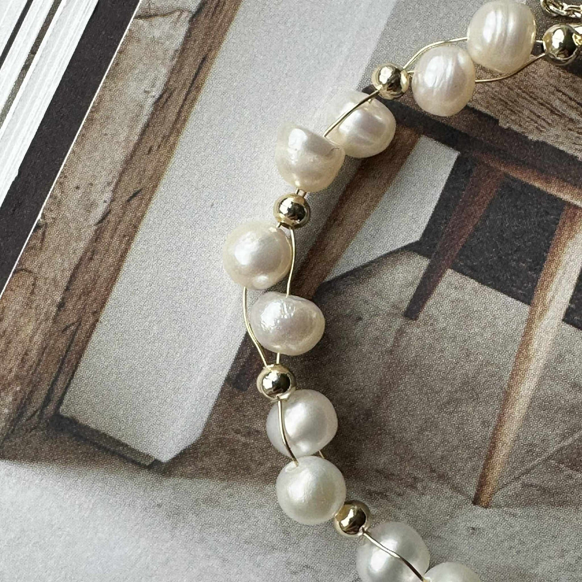 Armband Miko - met echte zoetwaterparels