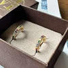 Oorbellen IZA - multicolour - verguld
