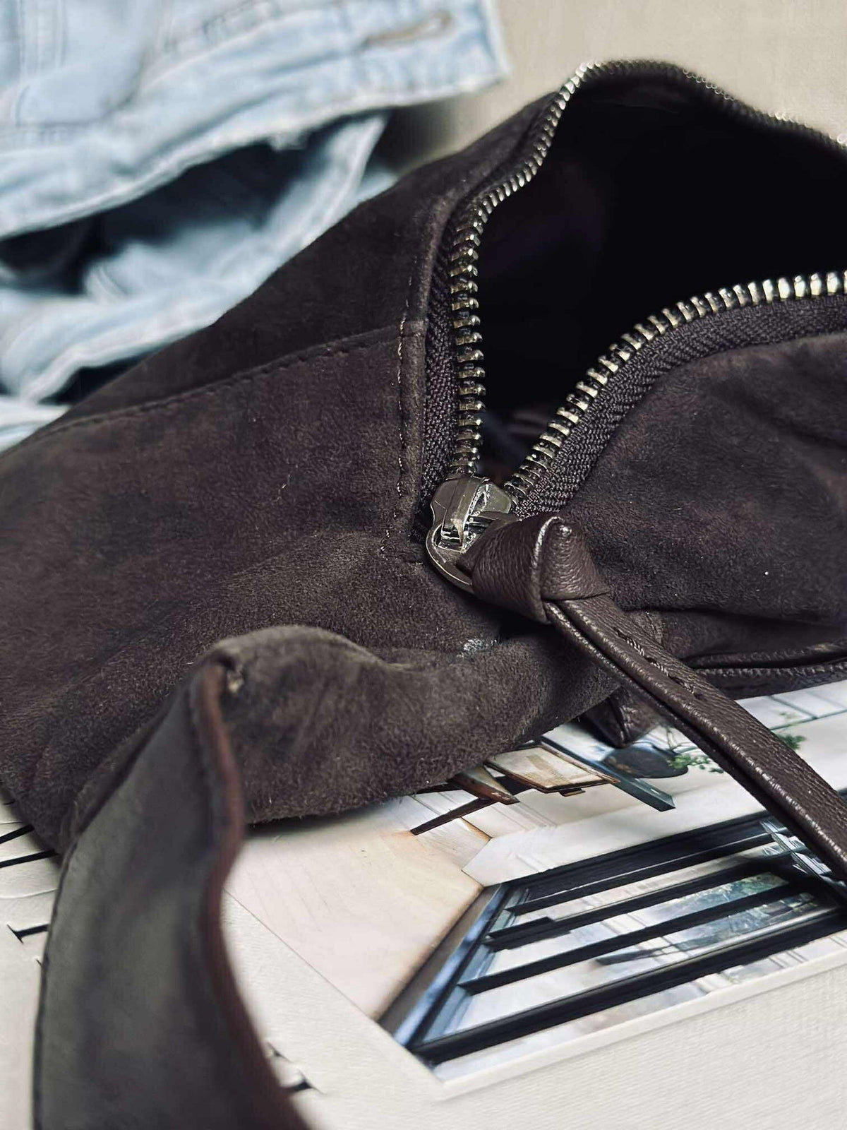Bumbag JUNE Suède - Coffee Brown