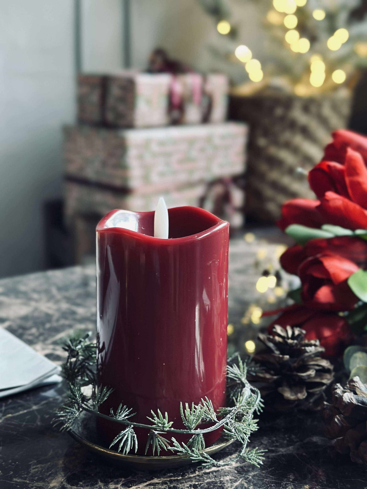 LED blokkaars JUL TWINKLE - 12,5cm