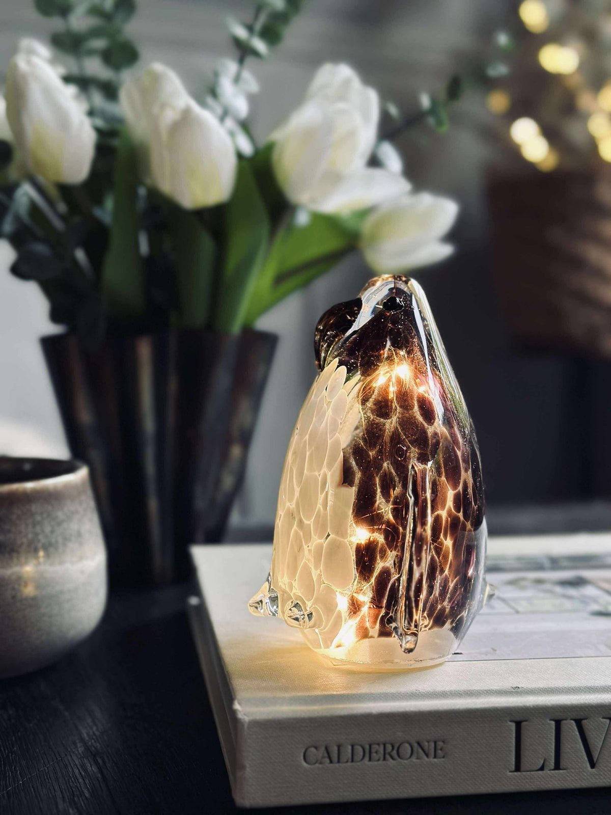 Pinguïn met led licht