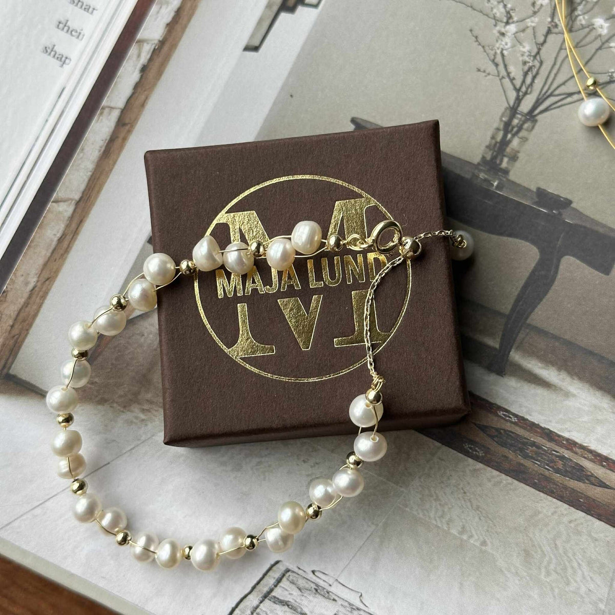 Armband Miko - met echte zoetwaterparels
