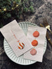 Servetten Kerst - 20 st. Rood / Zand