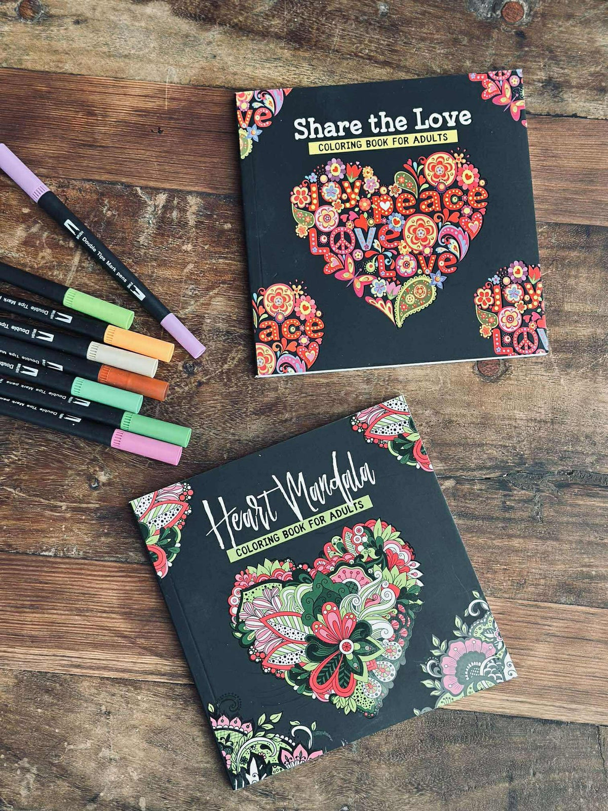 Kleurboek voor volwassenen - Harten Mix