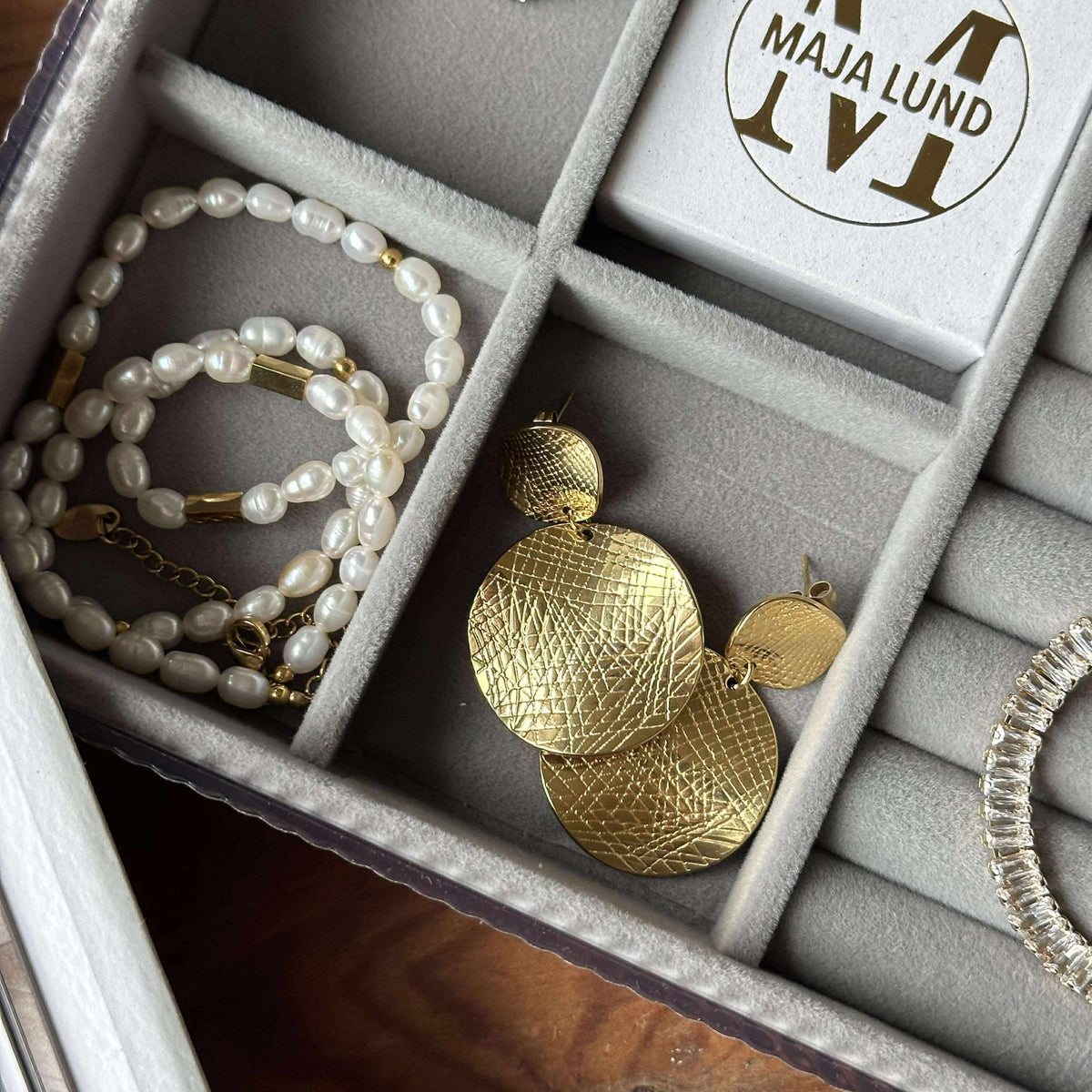 Oorbellen ALBERTE - 18k verguld