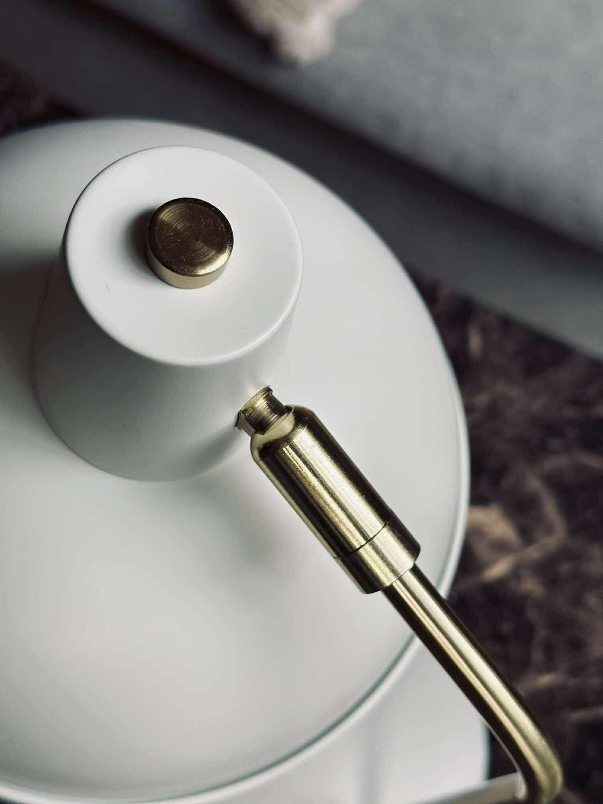 Tafellamp Retro - Wit / goud
