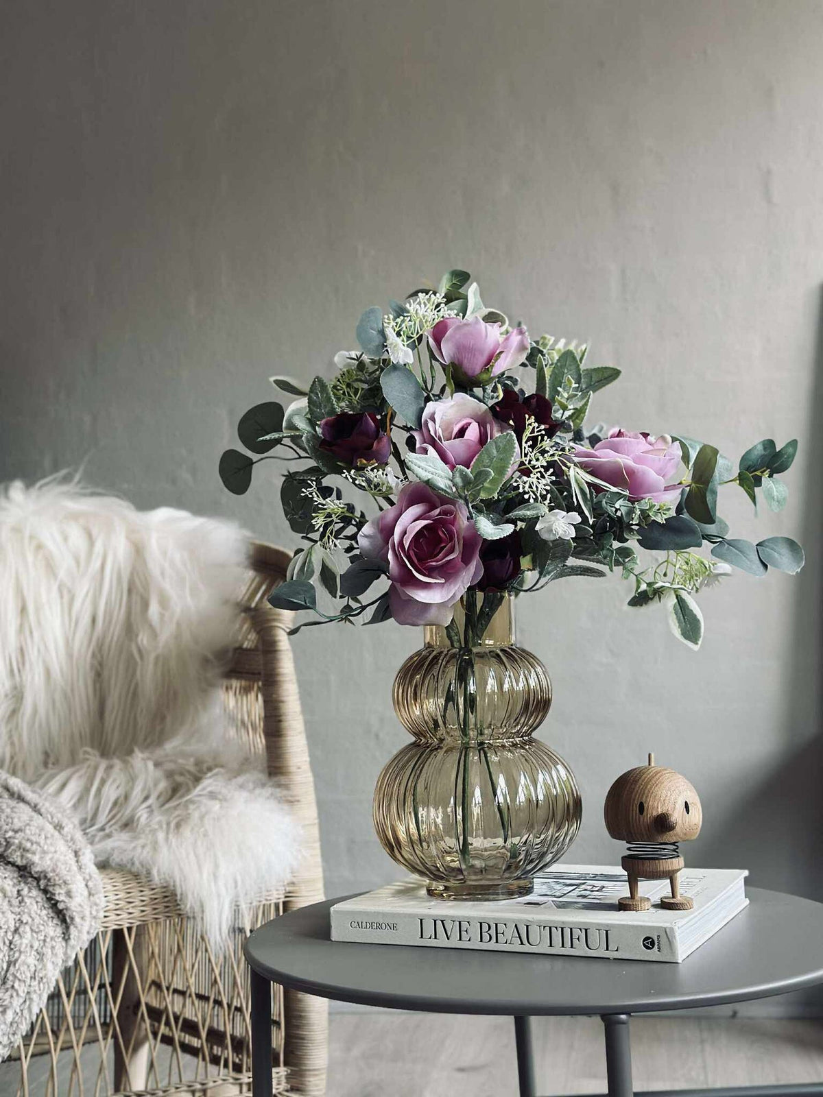 Boeket met rozen - Roze