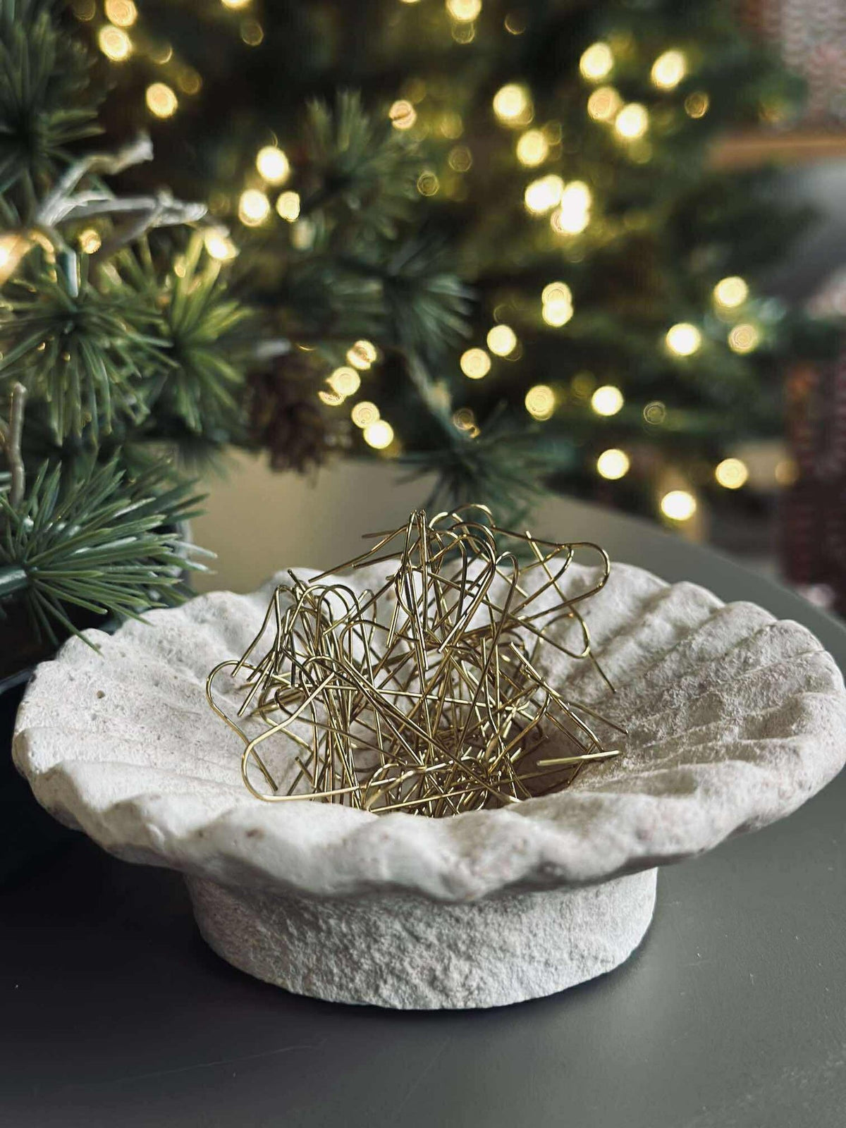 Haken voor het ophangen van kerstdecoratie - Goud
