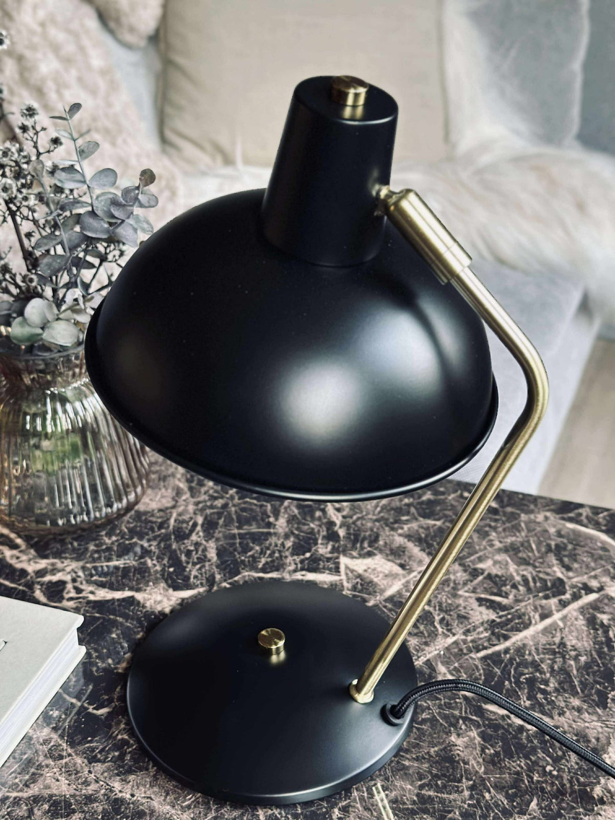 Tafellamp Retro - Zwart / goud