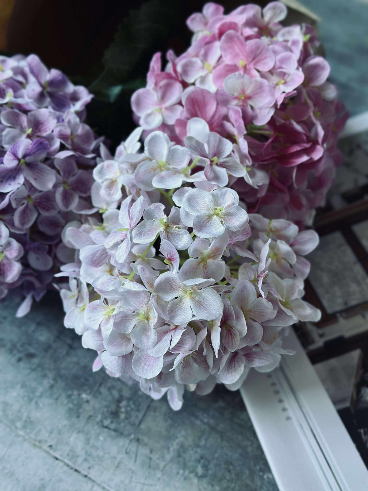 Boeket - Hortensia Roze / Paars