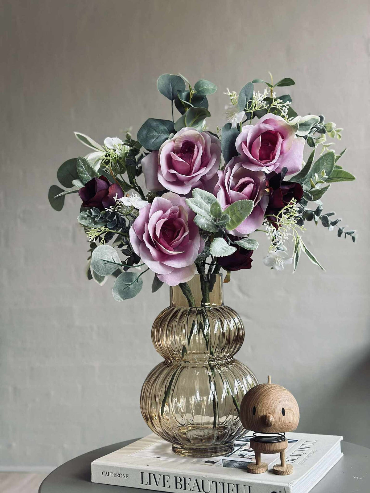 Boeket met rozen - Roze
