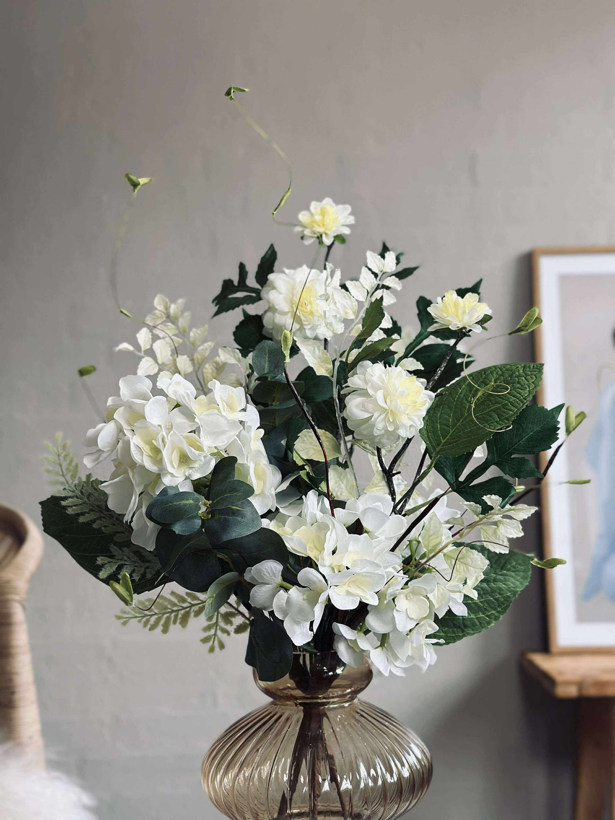 Boeket Hortensia - Wit