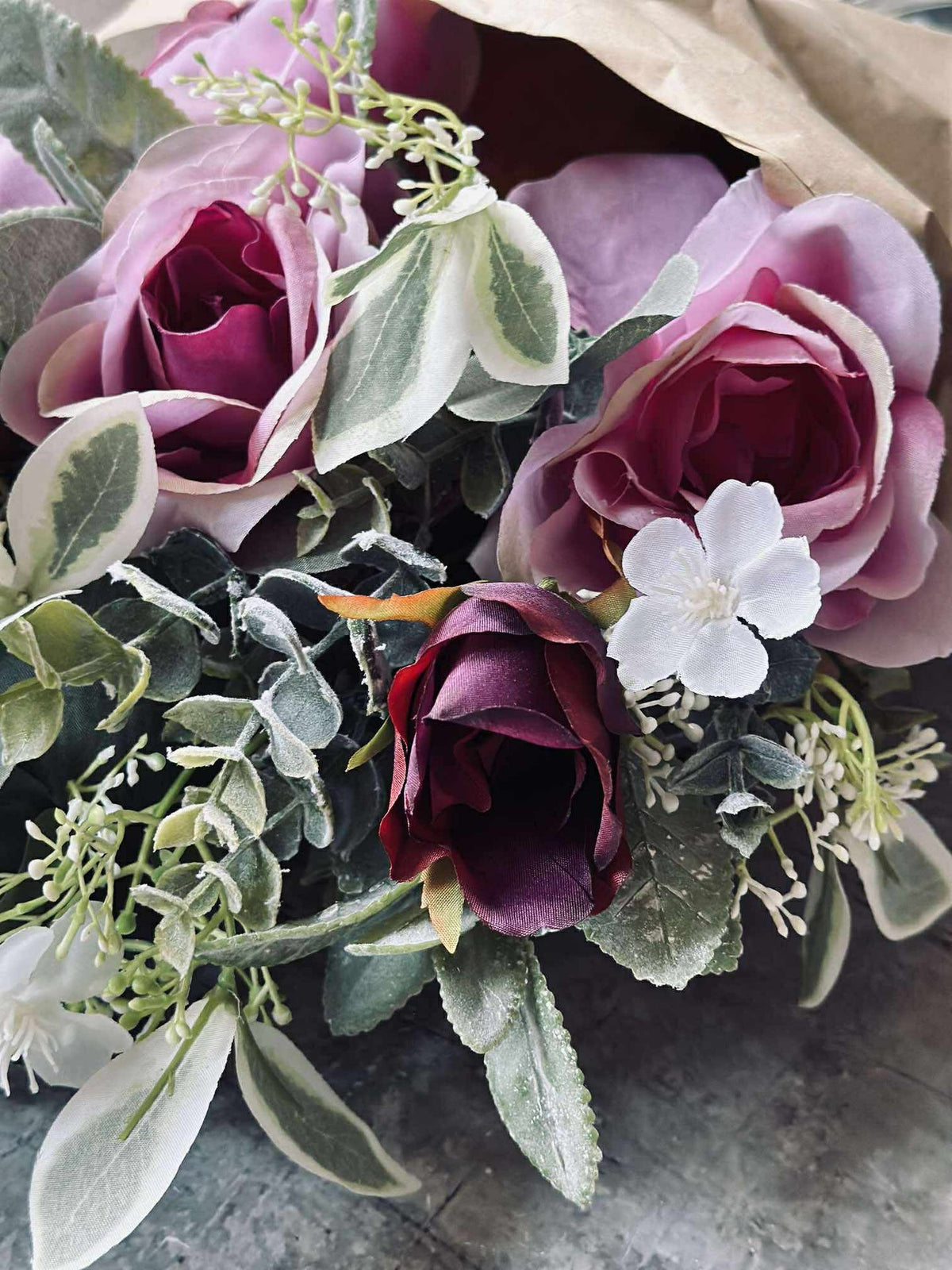 Boeket met rozen - Roze