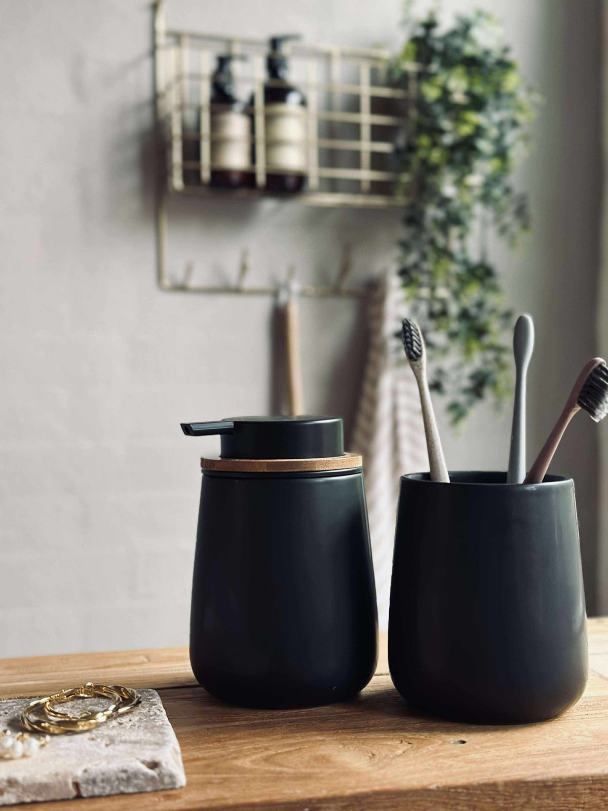 Zeepdispenser met pomp Black - Dolomite