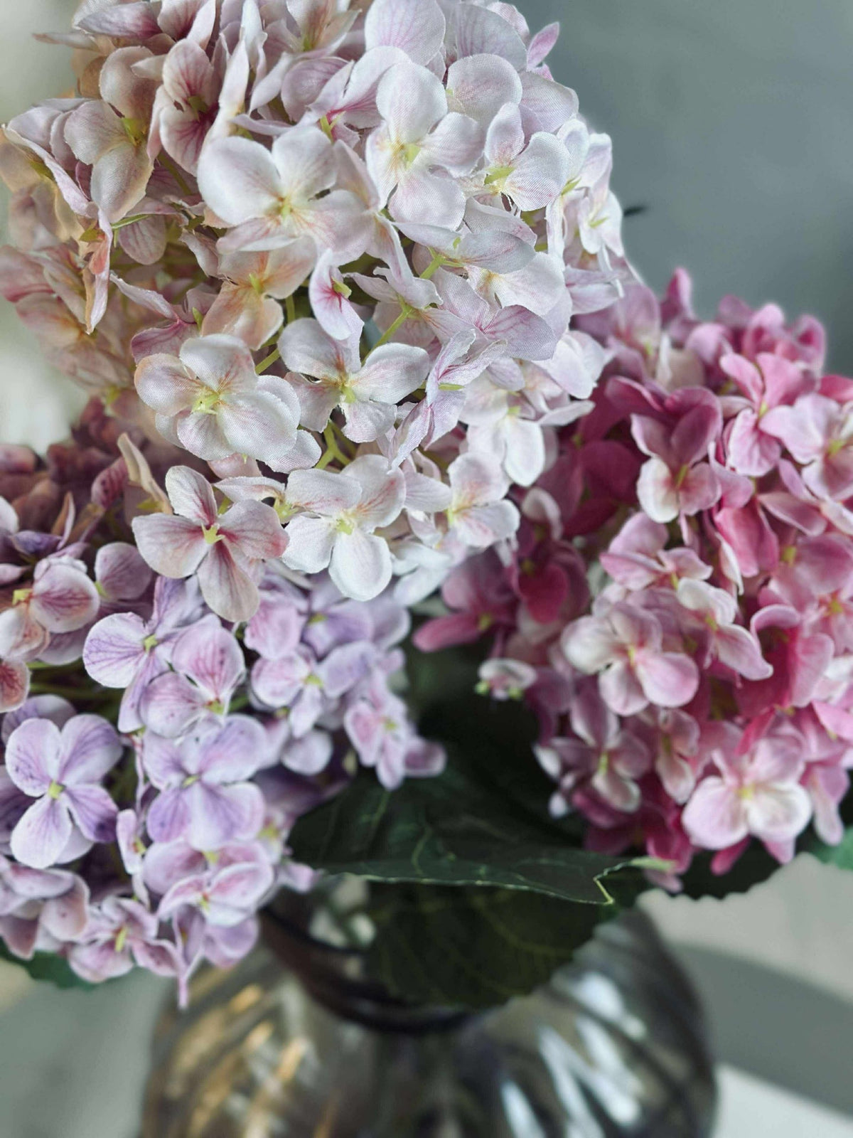 Boeket - Hortensia Roze / Paars