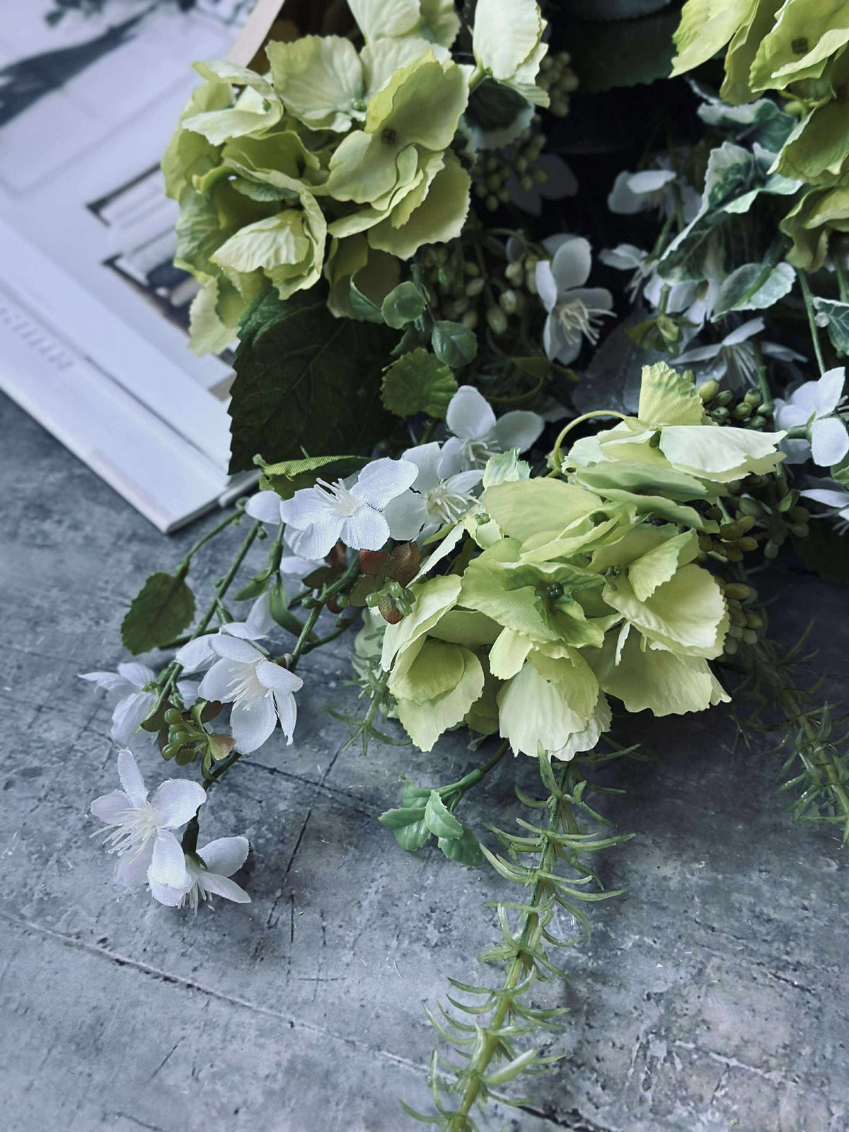 Boeket Hortensia - Lime