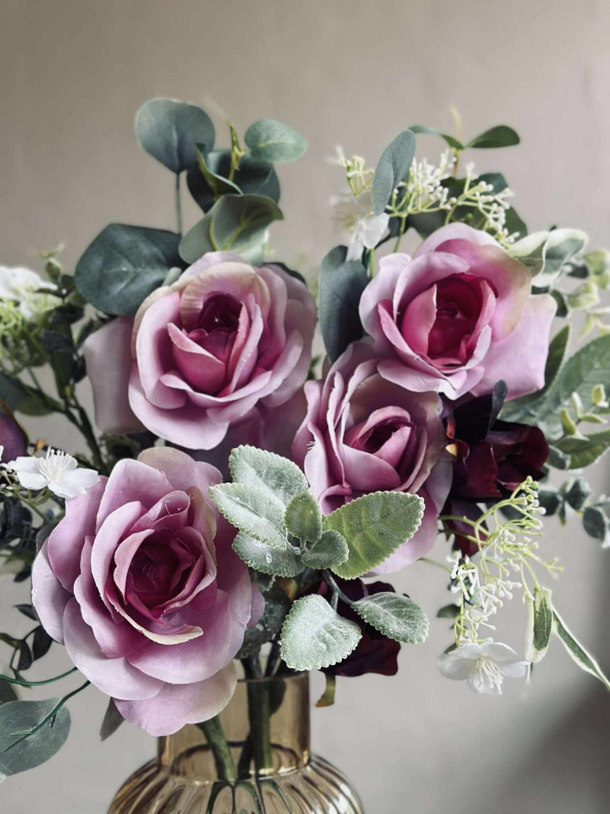 Boeket met rozen - Roze