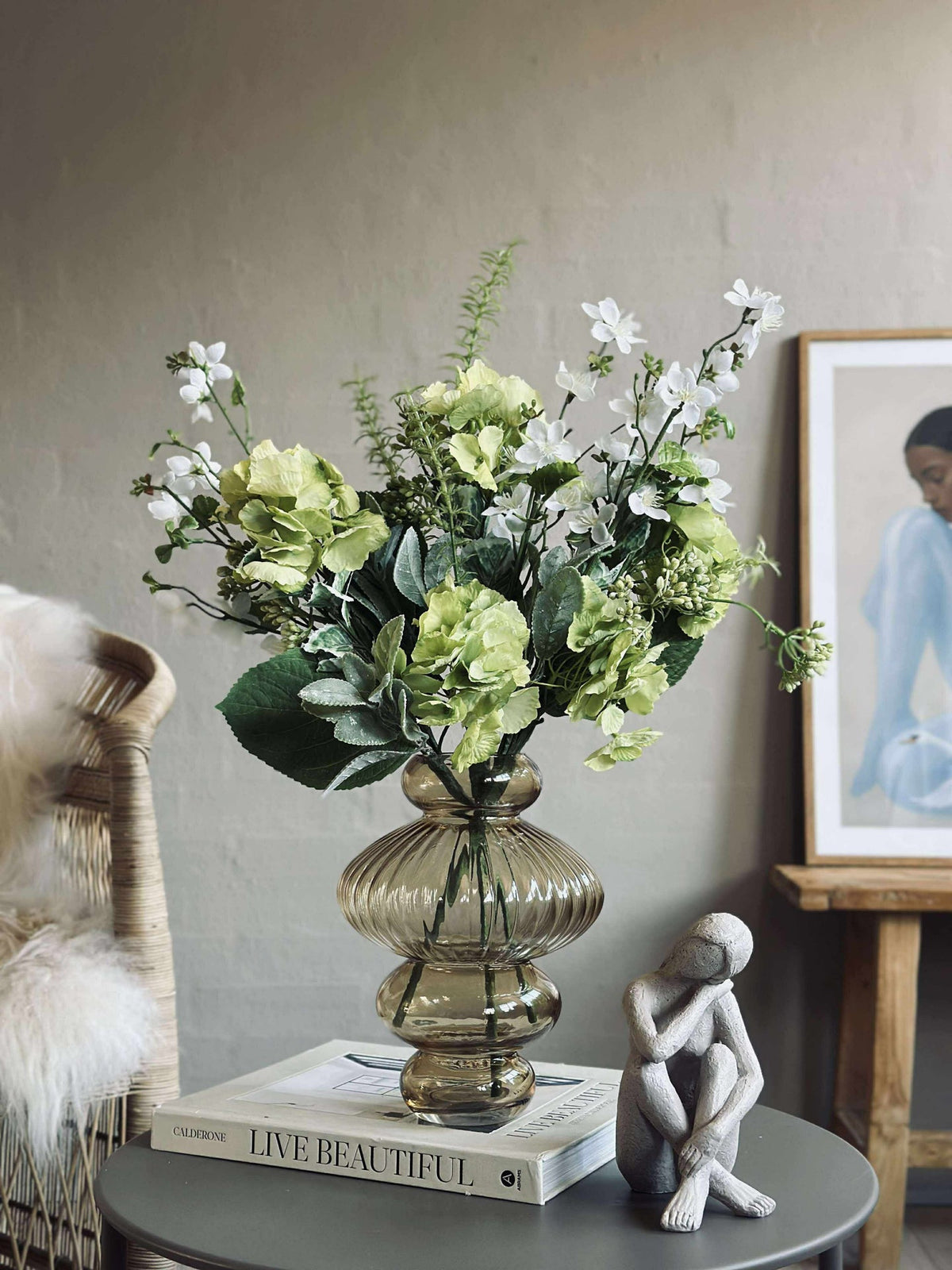 Boeket Hortensia - Lime