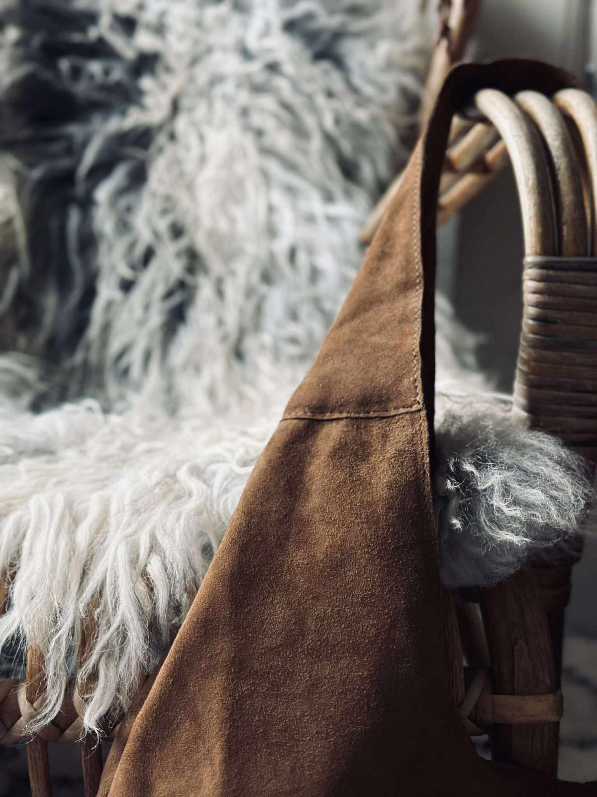 Shopper suède - Caramel