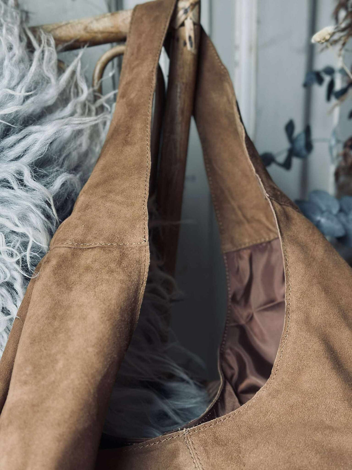Shopper suède - Caramel