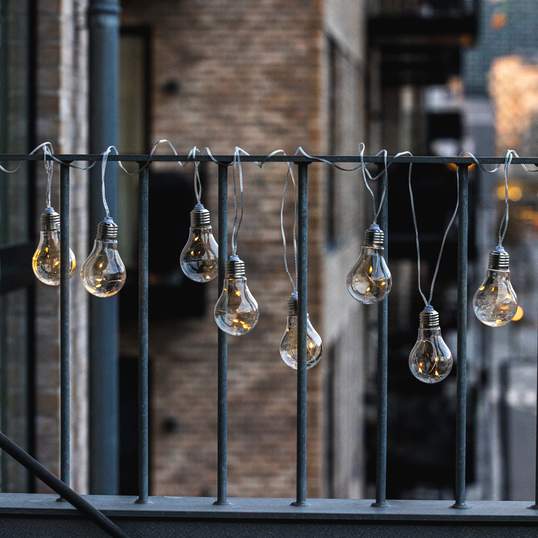 Lichtsnoer BELLA met zonnecellen en 15 lampen
