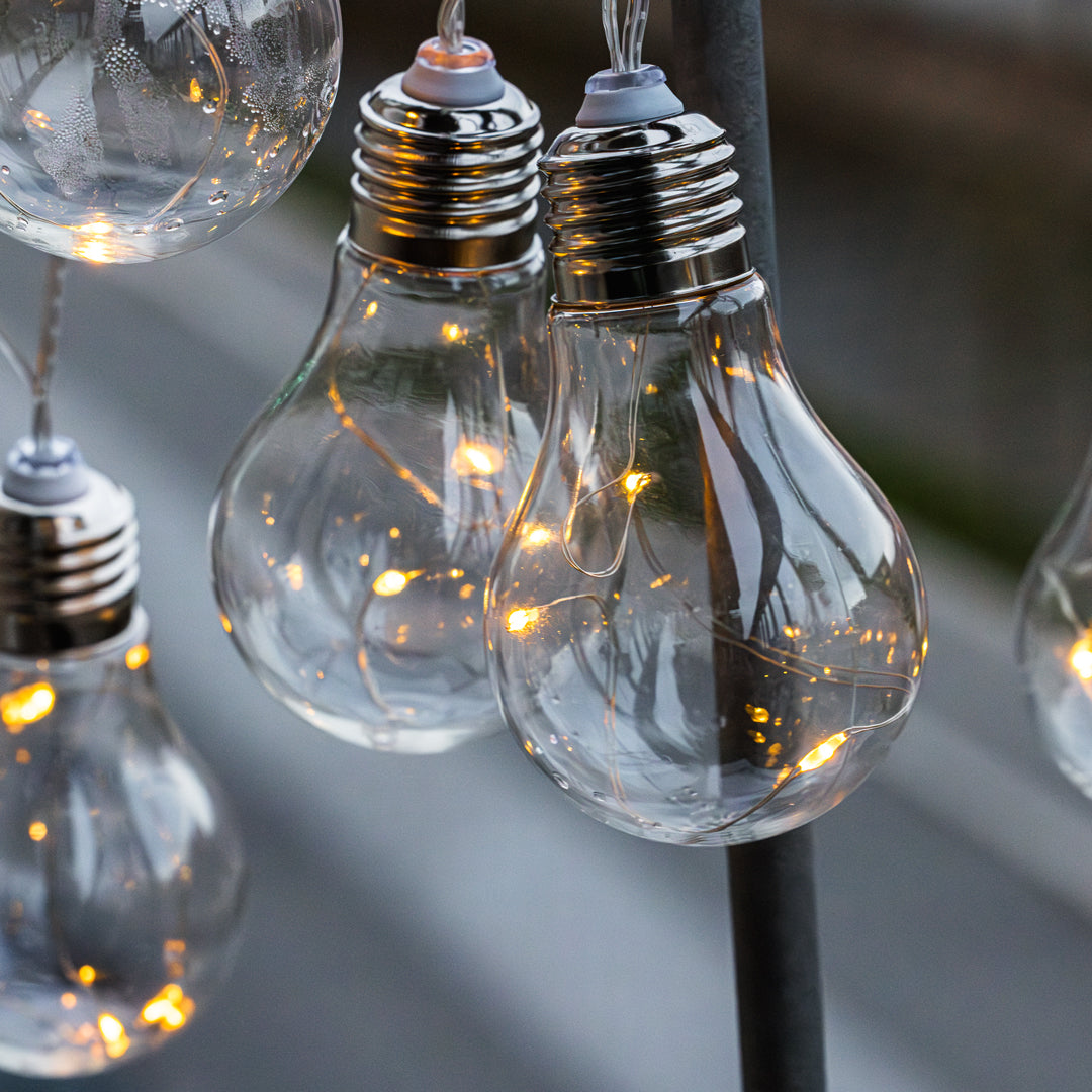 Lichtsnoer BELLA met zonnecellen en 15 lampen