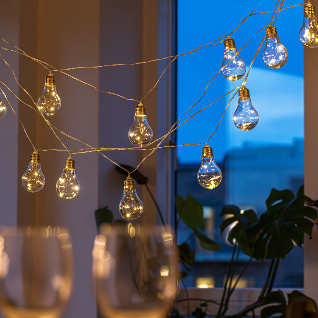 Lichtsnoer BELLA met zonnecellen en 15 lampen