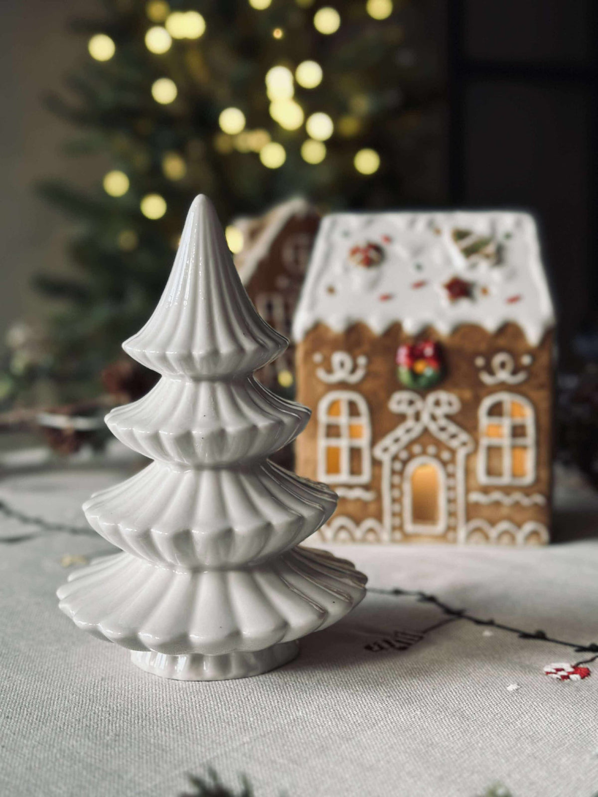 Kerstboom - Wit porselein